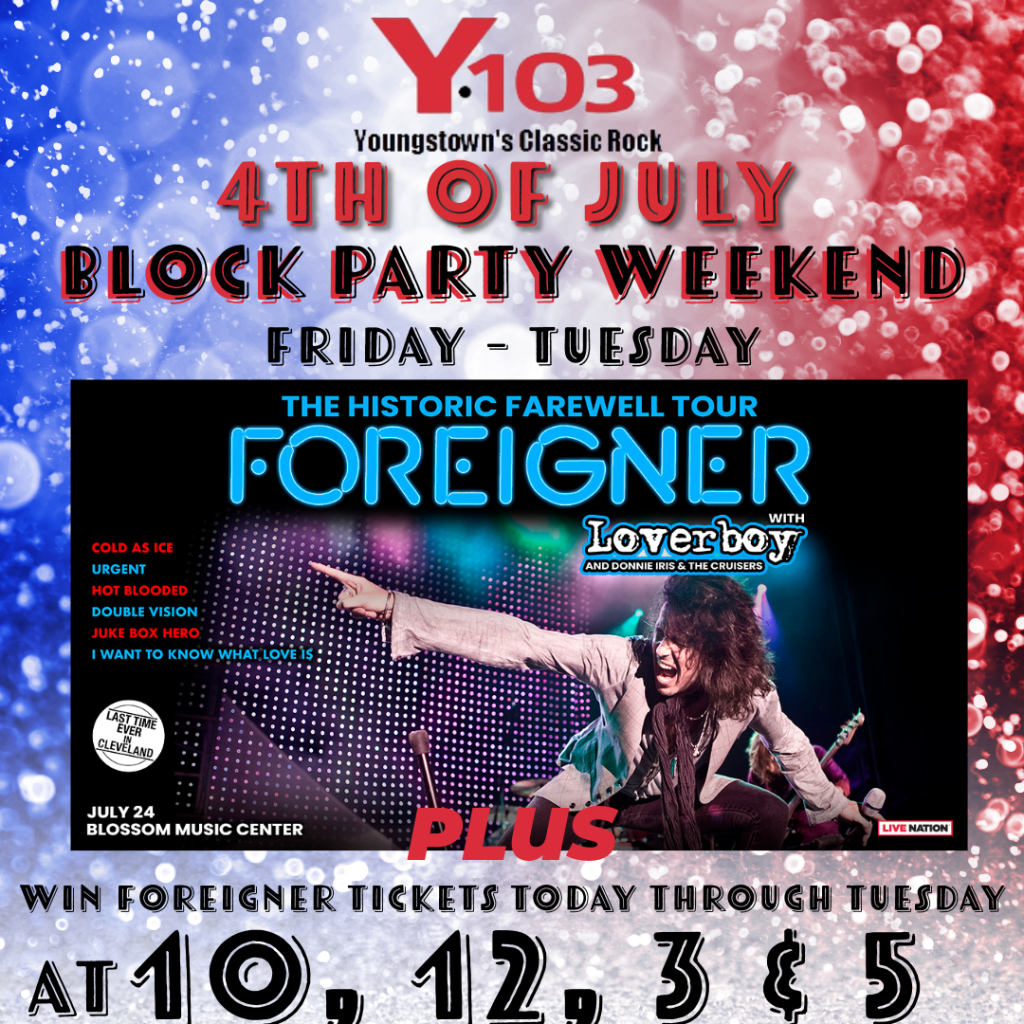 It's a Y-103 4th of July Block Party Weekend now through